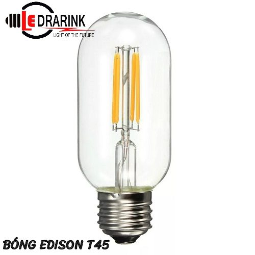 BÓNG LED EDISON T45 - VỎ TRẮNG