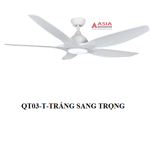 QUẠT TRẦN QT03-T- TRẮNG SANG TRỌNG 