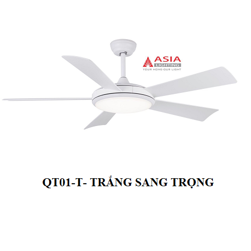 QUẠT TRẦN QT01-T- TRẮNG SANG TRỌNG